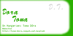 dora toma business card